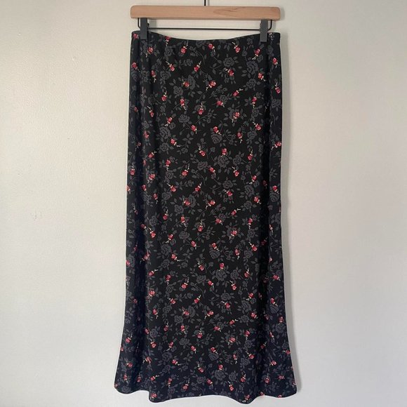 Vintage Floral Maxi Skirt - L - Picture 1 of 4